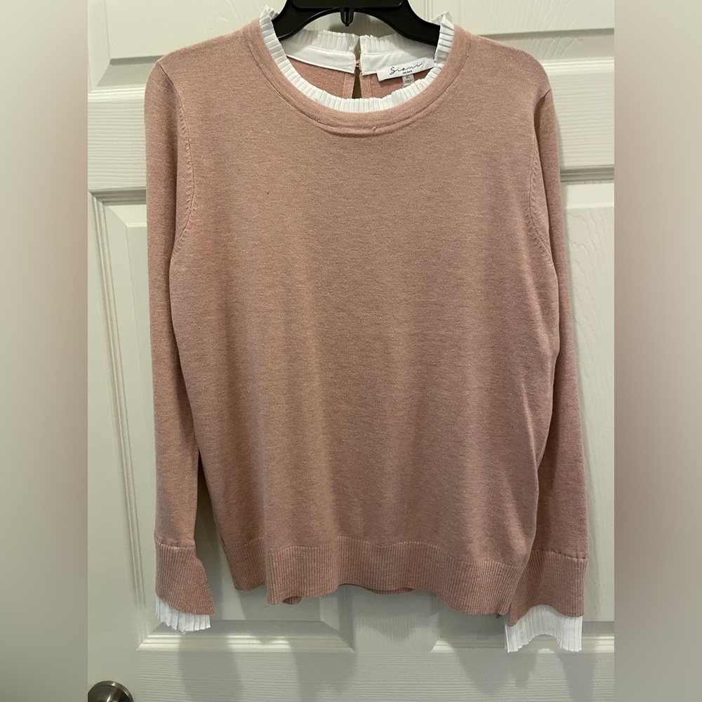 NWT GIANI HEATHER SALMON LONG SLEEVE SWEATER